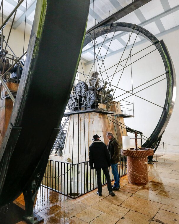 Riesige Wasserräder in der Alten Saline Berchtesgaden