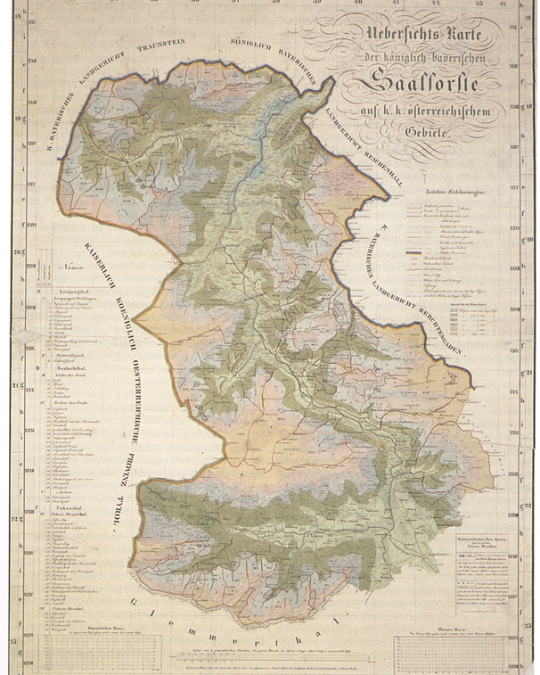 frühere Saalforste Karte