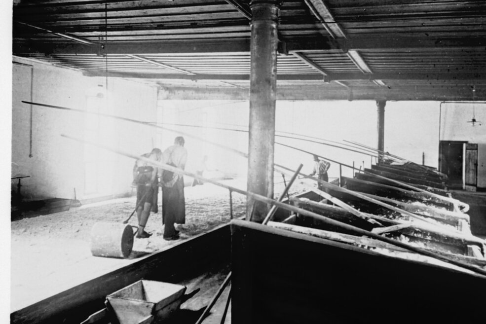 Bergmänner arbeiten in der Saline Frauenreuth