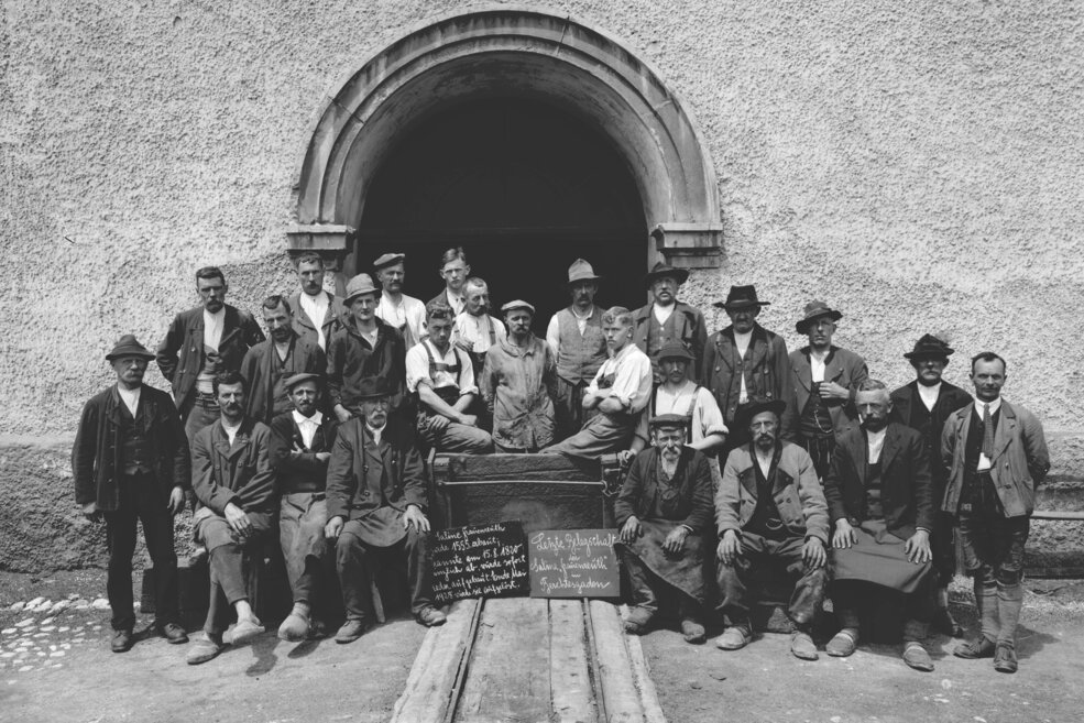 letzte Belegschaft der Saline Frauenreuth