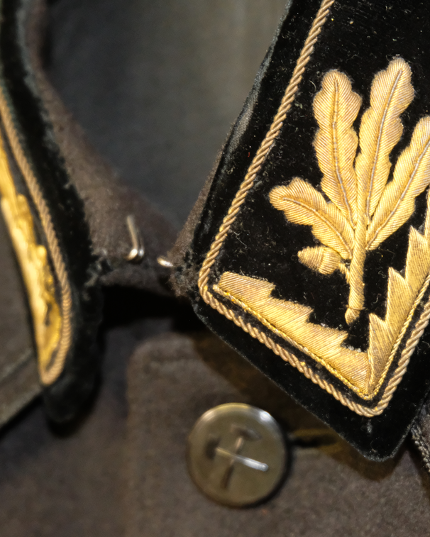 Kragen der Uniform der Betriebsleitung Salzbergwerk Berchtesgaden