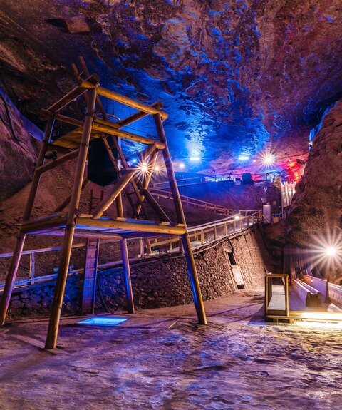 Salt cathedral in the underground salt mine