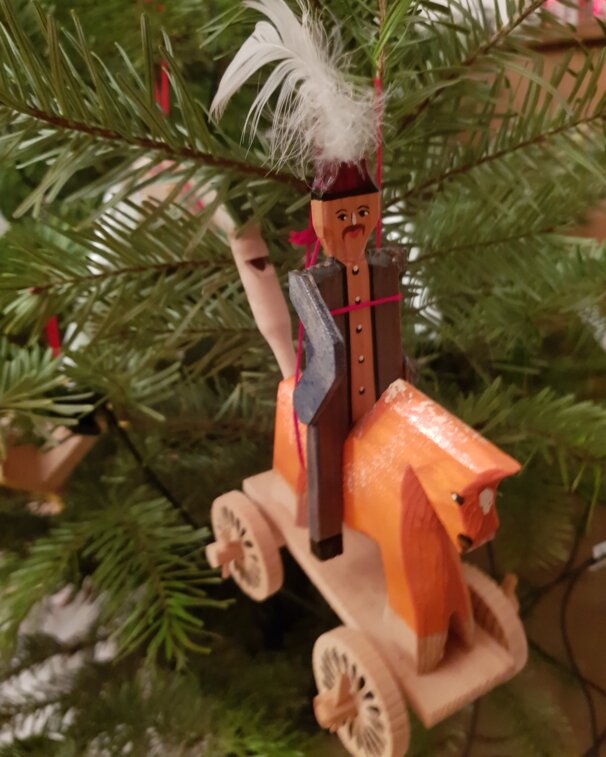 Traditionell Berchtesgadener Christbaumschmuck Arschpfeifenrössl