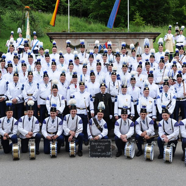 Gruppenfoto der Bergknappen für Bergfest 2017