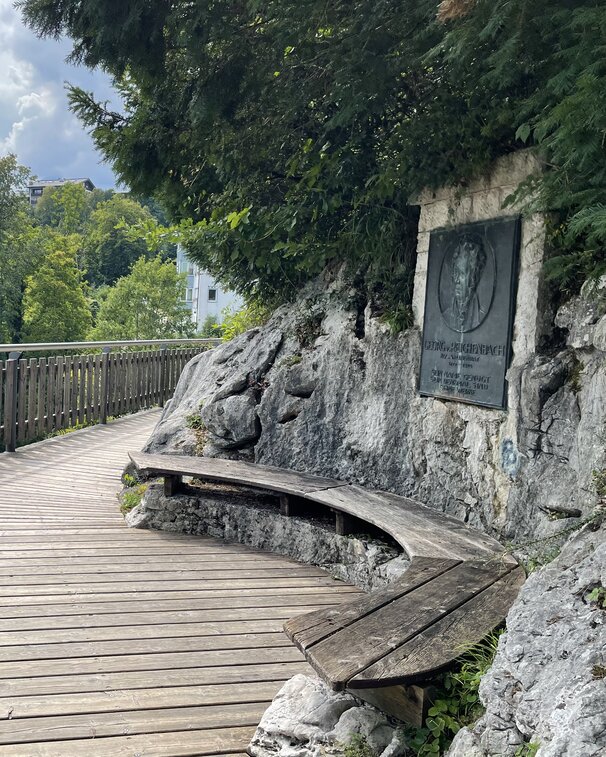 Nische Georg von Reichenbach Soleleitungsweg Berchtesgaden 