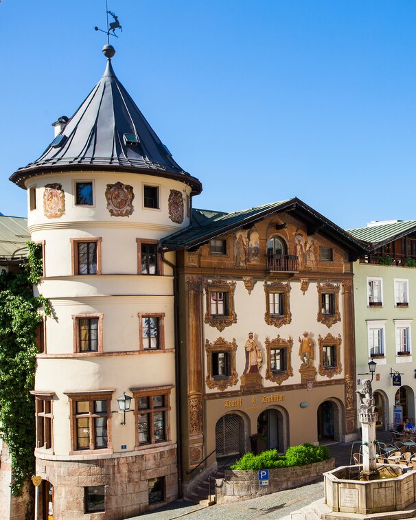 Markt Berchtesgaden mit Watzmannblick