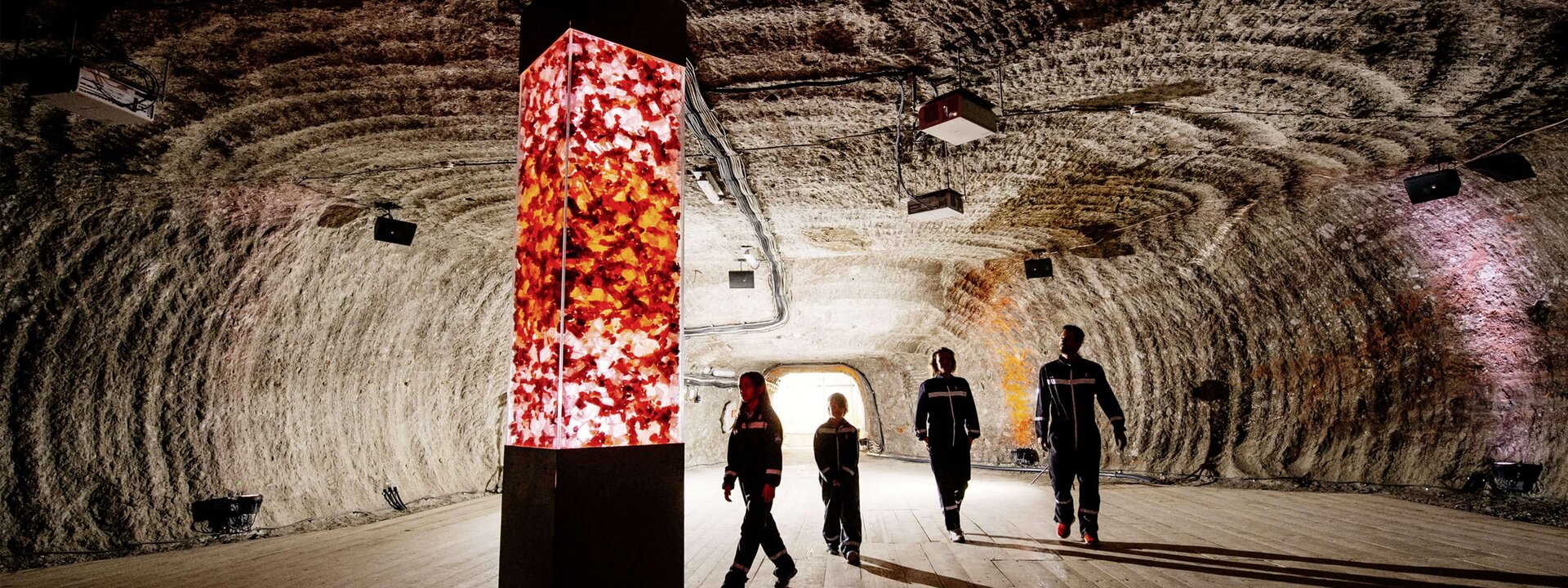 Family in the Magical Salt Room underground