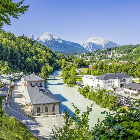 Exterior view of the Berchtesgaden salt mine