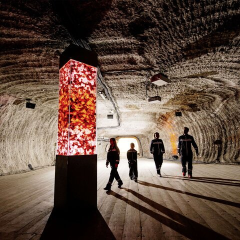 Family in the Magic Salt Room 