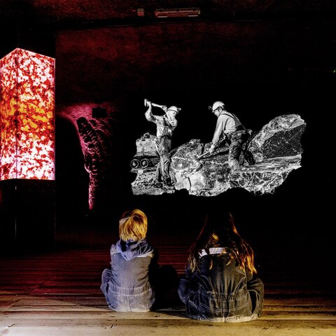 Children admiring the Magic Salt Room