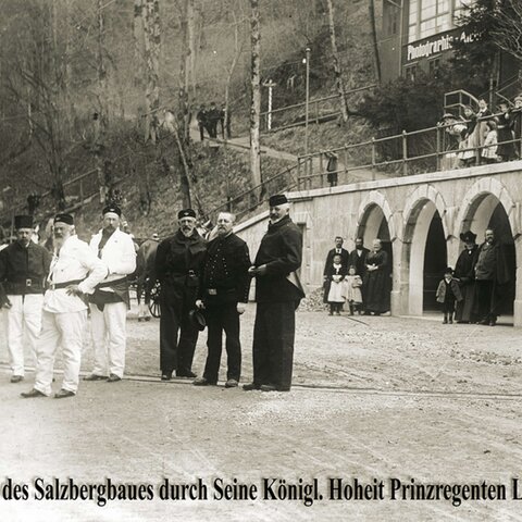 Besuch des Prinzregenten Luitpold | © Salzbergwerk Berchtesgaden | Südwestdeutsche Salzwerke AG