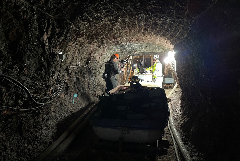 Filmaufnahmen für den neuen Filmraum im Salzbergwerk Berchtesgaden