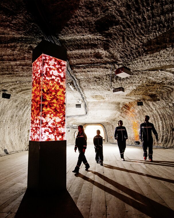 Family in the Magical Salt Room underground