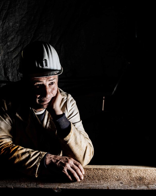 Active miner in the Berchtesgaden Salt Mine