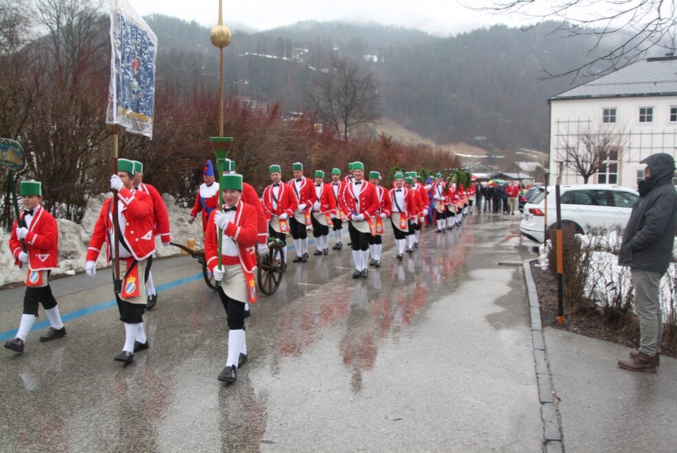 Schäffler Umzug durch das Salzbergwerk Berchtesgaden